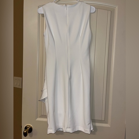 Calvin Klein white dress size 4 worn once - Picture 3 of 3